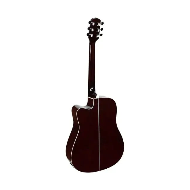 Violao Eletrico Giannini gf-1d Ceq TDW Folk Cutaway Trans Dark Wine